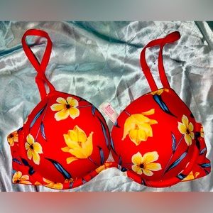 Pink floral bra- 34c.
